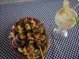 Brochetas de Camar�n y Pi�a Colada