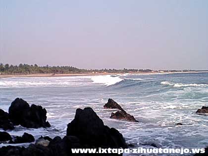 Vista  de playa larga