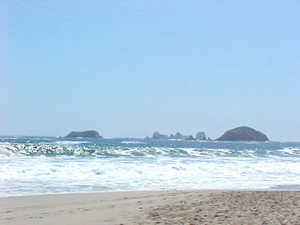 Vista al mar desde la playa el palmar