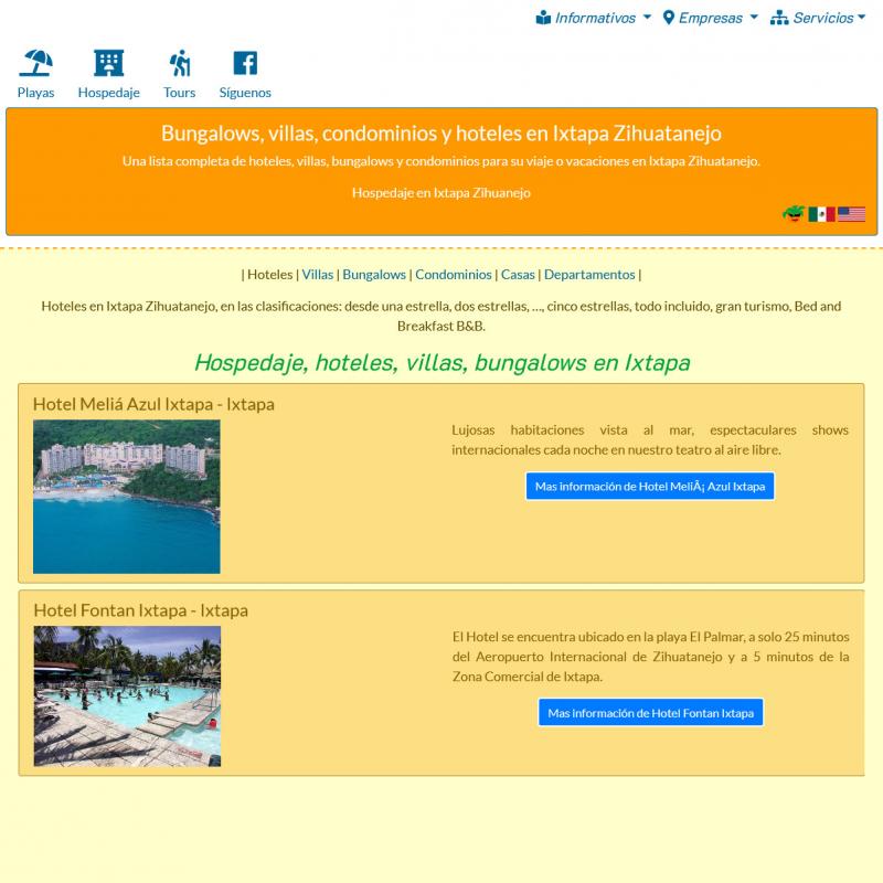 Promociona tu Hotel en Ixtapa-Zihuatanejo.WS