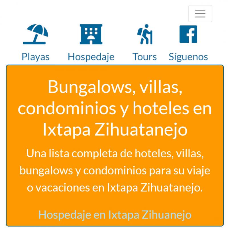 Promociona tu Hotel en Ixtapa-Zihuatanejo.WS