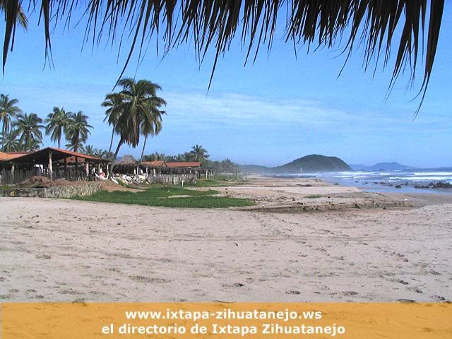 Vista de la playa Troncones